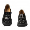 Dam casualskor 6041 svart croco kombinerad