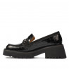 Dam casualskor 6041 svart croco kombinerad
