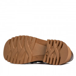 Damskor casual 6041 krokodilbrun kombinerad