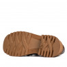 Damskor casual 6041 krokodilbrun kombinerad