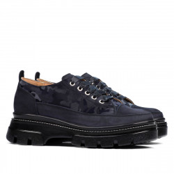 Dam-casualskor 6043 indigo mocka kombinerad
