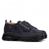 Dam-casualskor 6043 indigo mocka kombinerad