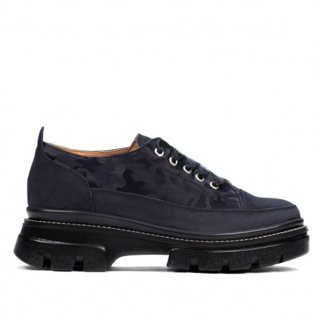 Dam-casualskor 6043 indigo mocka kombinerad