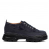 Dam-casualskor 6043 indigo mocka kombinerad