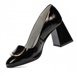 Eleganta damskor 1291 svart lack