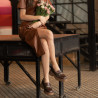 Damskor casual 6041 krokodilbrun kombinerad lifestyle