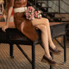 Damskor casual 6041 krokodilbrun kombinerad lifestyle