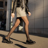 Dam casualskor 6041 svart croco kombinerad