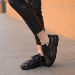 Svarta kombinerade casual/sportskor 6035