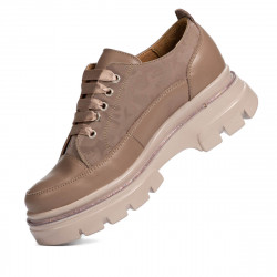 Dam casualskor 6043 cappuccino kombinerad