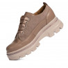 Dam casualskor 6043 cappuccino kombinerad