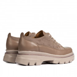 Dam casualskor 6043 cappuccino kombinerad
