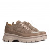 Dam casualskor 6043 cappuccino kombinerad