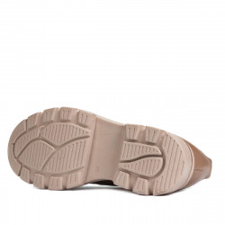 Dam casualskor 6043 cappuccino kombinerad