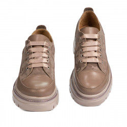 Dam casualskor 6043 cappuccino kombinerad
