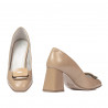 Eleganta damskor 1291 beige lack