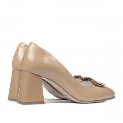 Eleganta damskor 1291 beige lack