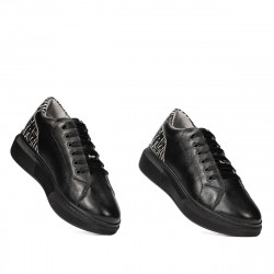 Casual/sportskor 6048 svart kombinerad