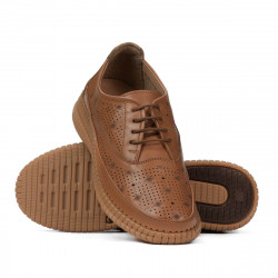 Damskor moccasiner 6045 kamel