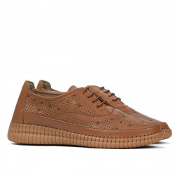 Damskor moccasiner 6045 kamel