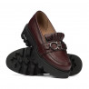 Damskor casual 6044 vinröd