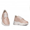 Damsneakers 6046 pärlpuder