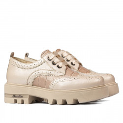 Dam casualskor 6047 beige kombinerad