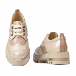 Dam casualskor 6047 beige kombinerad