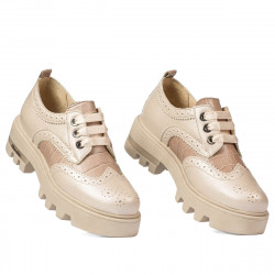 Dam casualskor 6047 beige kombinerad
