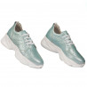 Damsneakers 6046 turkos pärlemor