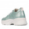 Damsneakers 6046 turkos pärlemor