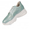 Damsneakers 6046 turkos pärlemor