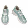 Damsneakers 6046 turkos pärlemor