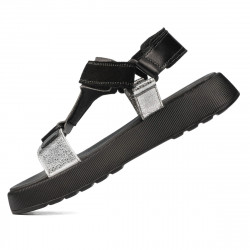 Dam sandaler 5082 svart kombinerad