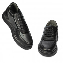 Svarta kombinerade sneakers 938
