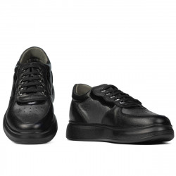 Svarta kombinerade sneakers 938