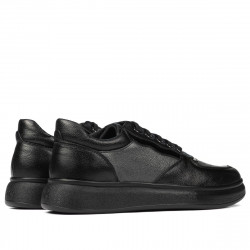Svarta kombinerade sneakers 938