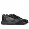 Svarta kombinerade sneakers 938