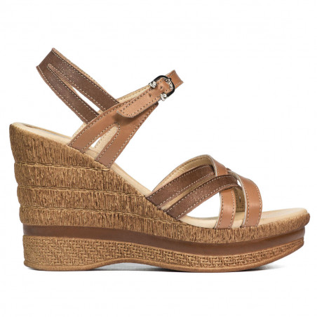 Dam sandaler 5086 kamel kombinerad