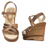 Dam sandaler 5086 kamel kombinerad