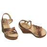 Dam sandaler 5086 kamel kombinerad
