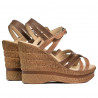 Dam sandaler 5086 kamel kombinerad