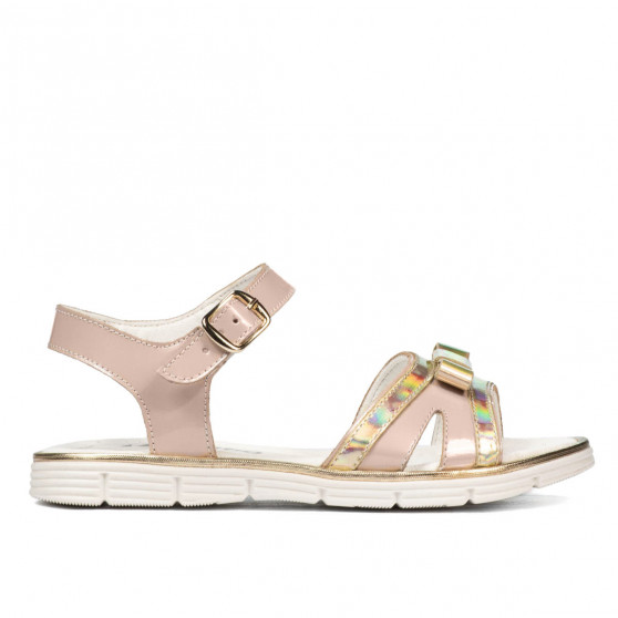 Barnsandaler 539 lack beige kombinerad