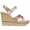 Damsandaler 5086 pärlemor beige kombinerad