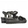 Dam sandaler 5087 svart kombinerad