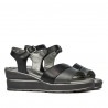 Dam sandaler 5087 svart kombinerad