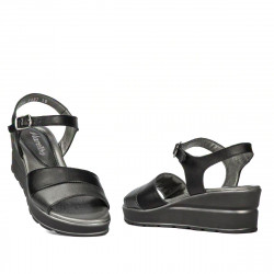 Dam sandaler 5087 svart kombinerad