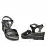 Dam sandaler 5087 svart kombinerad