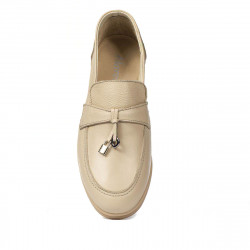 Dam moccasiner 6054 krämfärgade