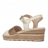 Damsandaler 5087 beige kombinerad